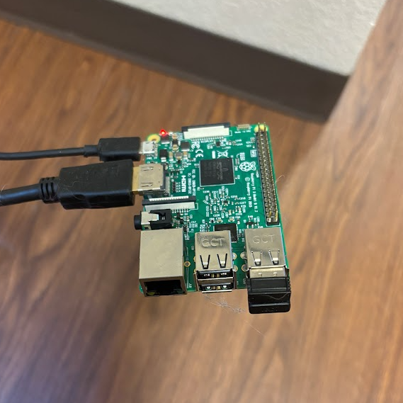 Raspberry Pi 3 with USB Bluetooth attached