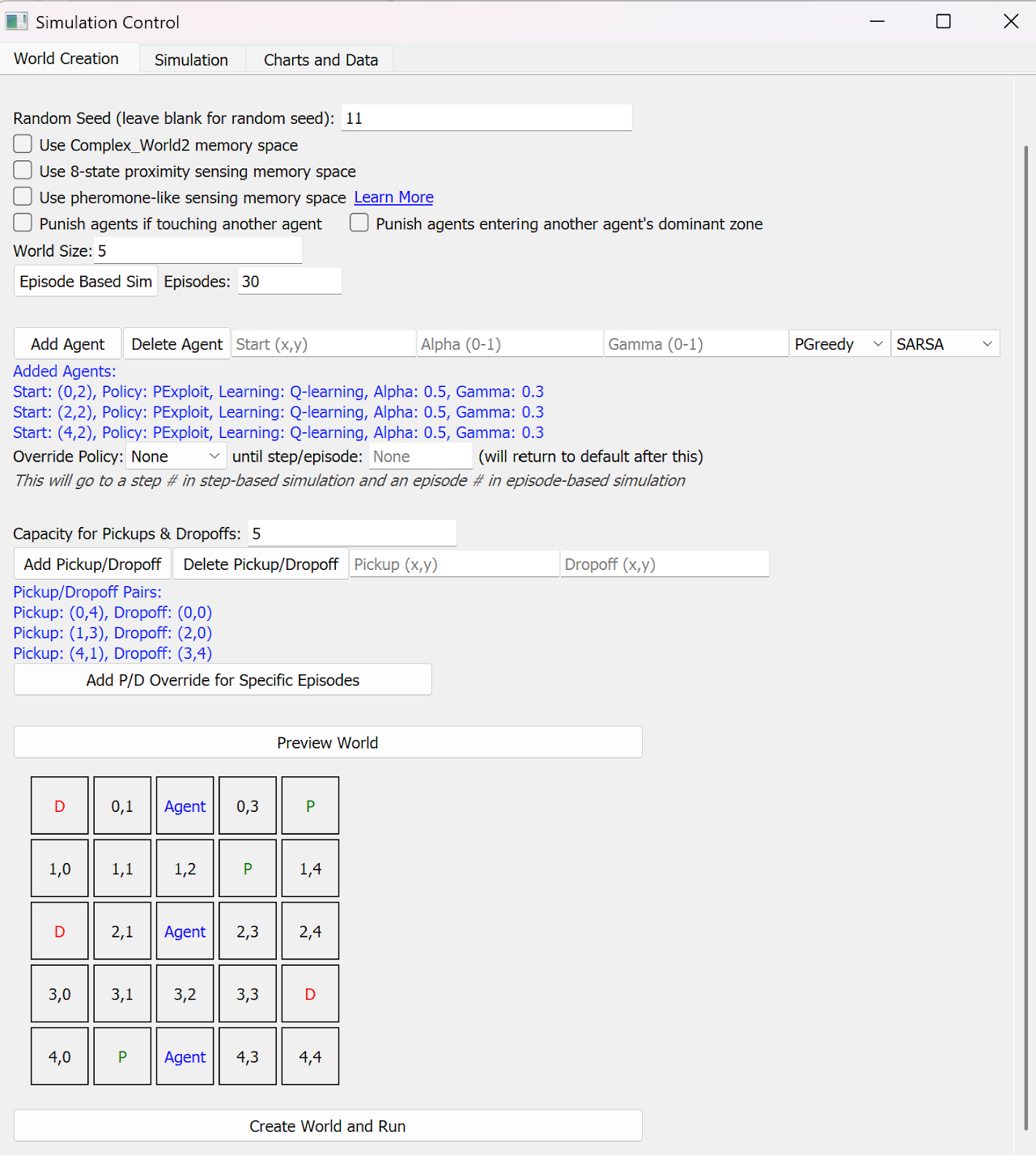 Simulation Configuration